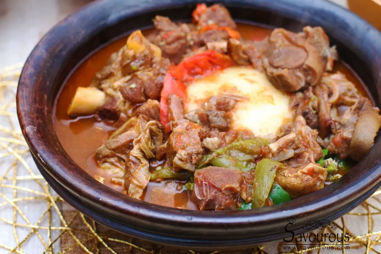 Fufu with Groundnut Soup