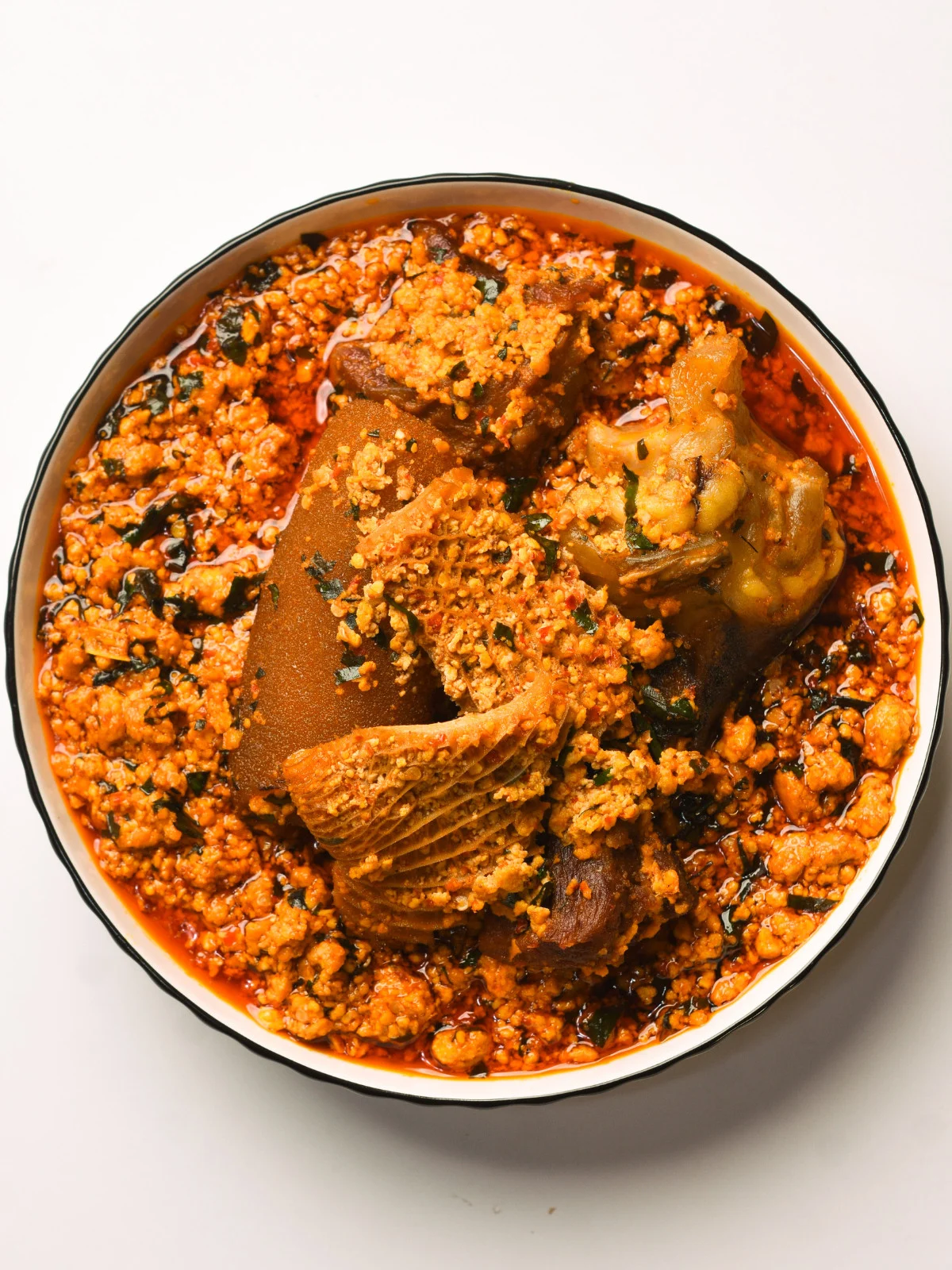 Kontomire Stew with Yam